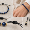 Bransoletka „Królewska Głębia” – Lapis Lazuli AAA Bransoletka „Królewska Głębia” – Lapis Lazuli AAA – zdjęcie 3