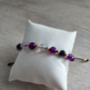 Bransoletka „Violet Enchanté” – Fioletowy Agat AAA Bransoletka „Violet Enchanté” – Fioletowy Agat AAA – zdjęcie 2