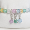 Bransoletka handmade z kolorowego selenitu Bransoletka handmade z kolorowego selenitu – zdjęcie 2
