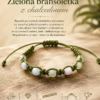 Ręcznie pleciona bransoletka z naturalnym chalcedonem – unisex – zdjęcie 3