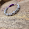 Ręcznie pleciona bransoletka z naturalnym chalcedonem – unisex – zdjęcie 5