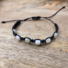 Ręcznie pleciona bransoletka z naturalnym chalcedonem – unisex – zdjęcie 6